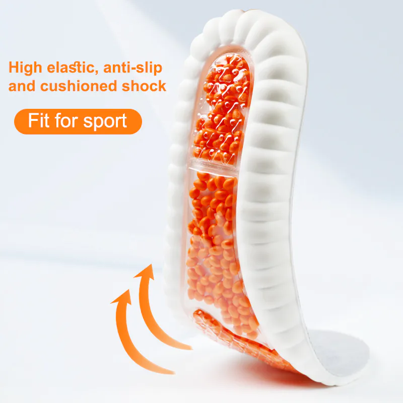 China Professional S-King Sports Shoes Pad Convex Massage Insoles Soft Shock-absorbing Running Breathability Cycling Pu Insoles Factory