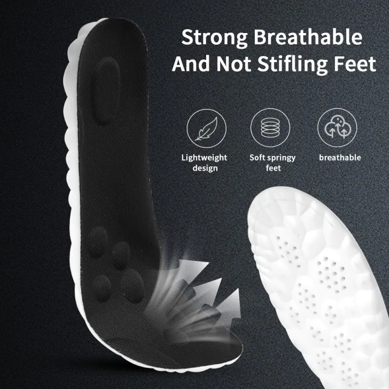 PU Support Breathable ultra soft Insole for man & woman popcorn texture insole popcorn insole design