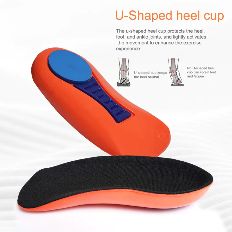 S-King 3/4 Length PU Orthotic Inserts Arch Support Metatarsal Pad Heel Cushion