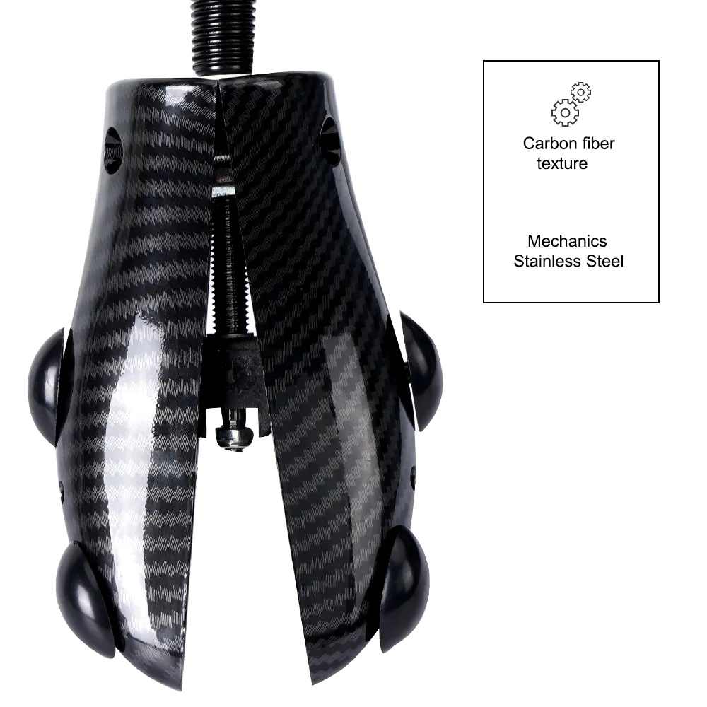Adjustable Carbon fiber textured plastic shoe tree Support Stretcher Metal Lasts Brace
