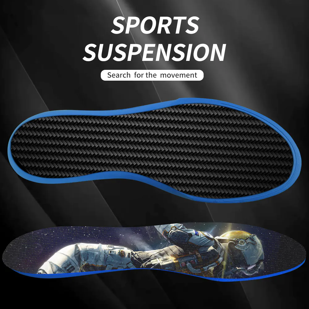 S-King Carbon Fiber Performance High-rebound Insoles Customize Foot Balance Heat Moldable Carbon Fiber Thermoplastic Insole