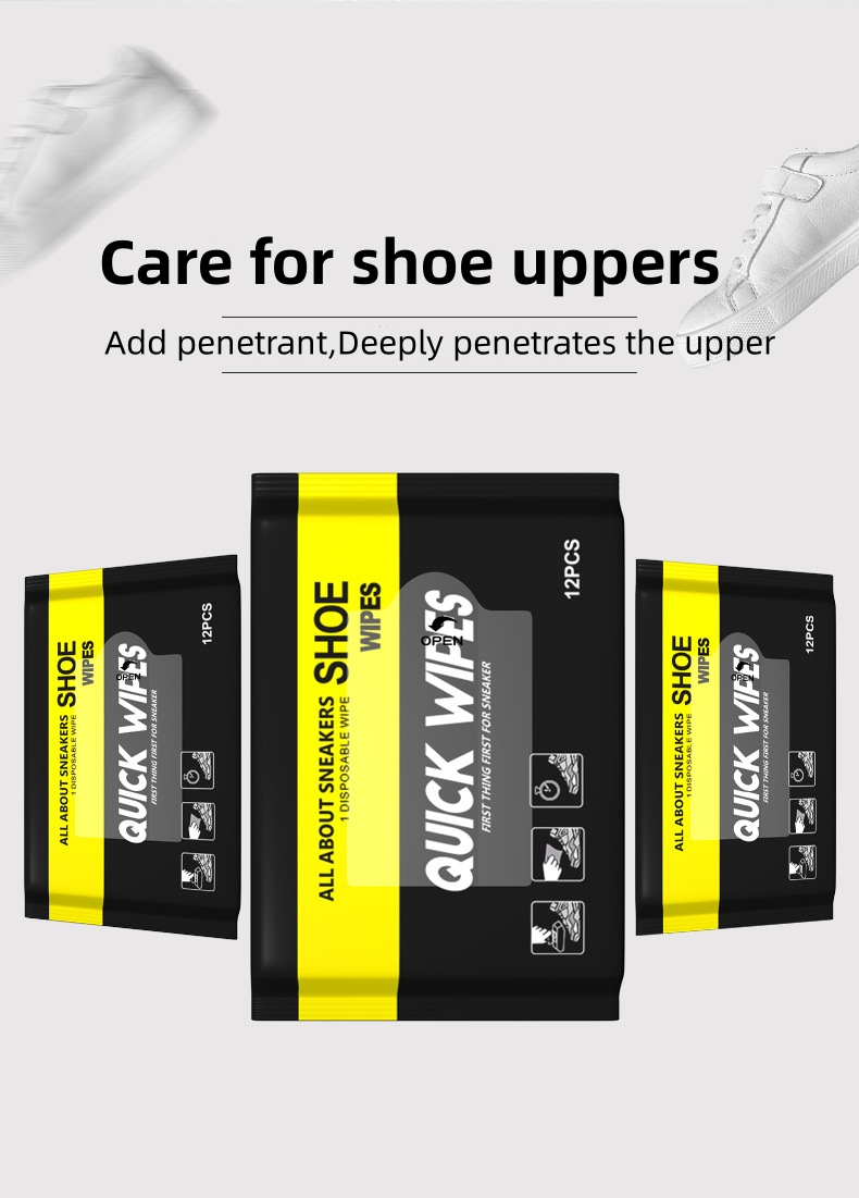 product-Custom Logo Shoe Shine Wipes Disposable Non-woven Sneaker Cleaner Wet Wipes-S-King-img