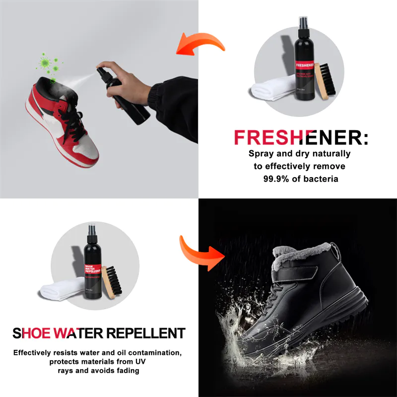 Factory Custom Eco Friendly Natural Premium shoe cleaning kit with brush sneaker cleaning