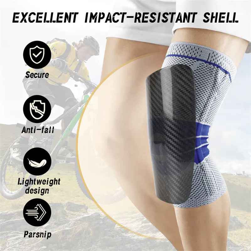 Carbon Fiber Non Slip Volleyball Knee Pads Support Brace Basketball Durable Knee Protector