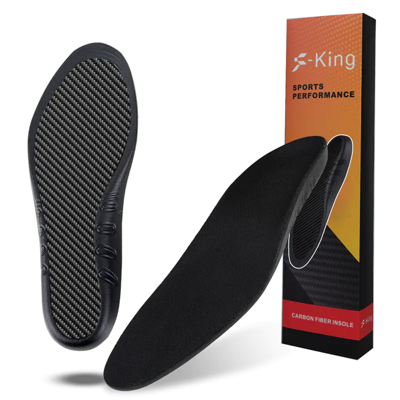 S-King customized logo carbon fiber insole sports comfort insoles basketball running athlete carbon fiber insoles