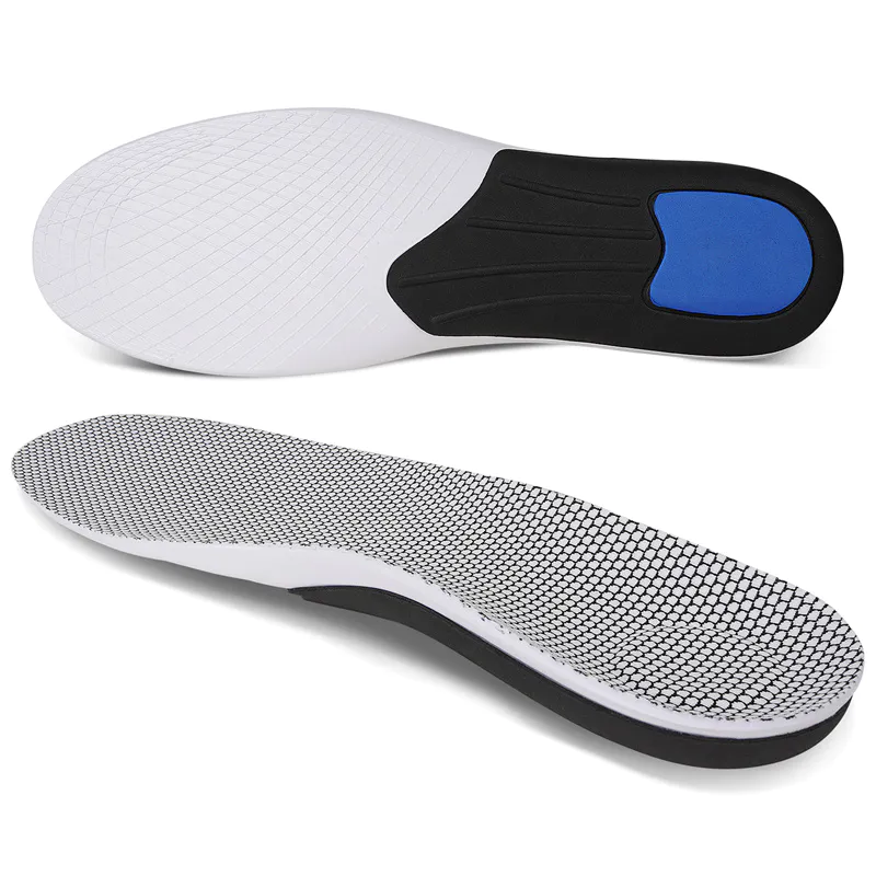 Man Women Arch Support Orthotic Heel  Insoles For Shoes Customizable And Cut EVA+Poron Shock Absorbing Sport Insoles