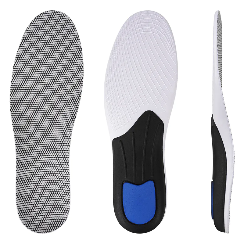Man Women Arch Support Orthotic Heel  Insoles For Shoes Customizable And Cut EVA+Poron Shock Absorbing Sport Insoles