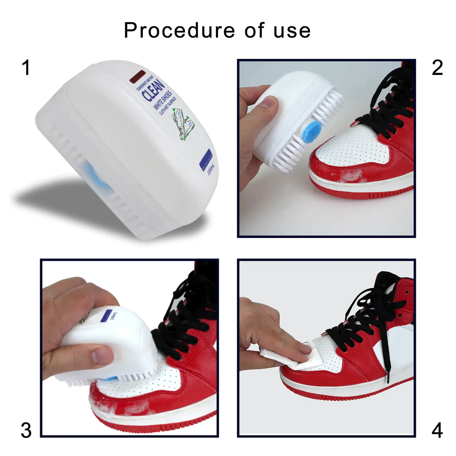 OEM Multifunctional Shoes Cleaning Brush with Liquid Soap Wholesale