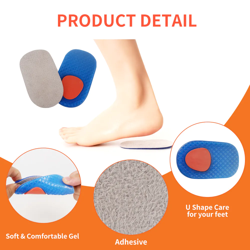 Professional Wholesale Comfortable Heel Pain Relieve Shock Absorption Heel Pad