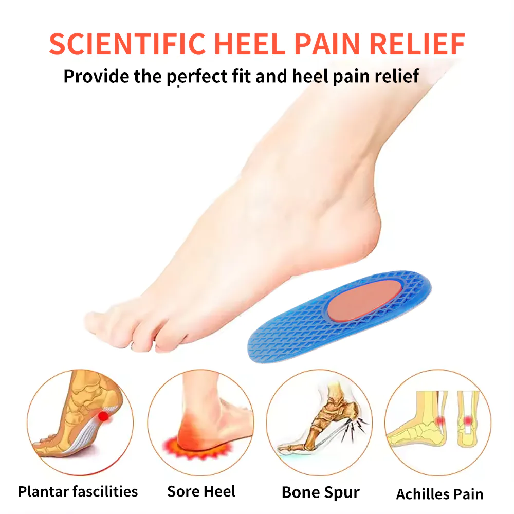 Professional Wholesale Comfortable Heel Pain Relieve Shock Absorption Heel Pad