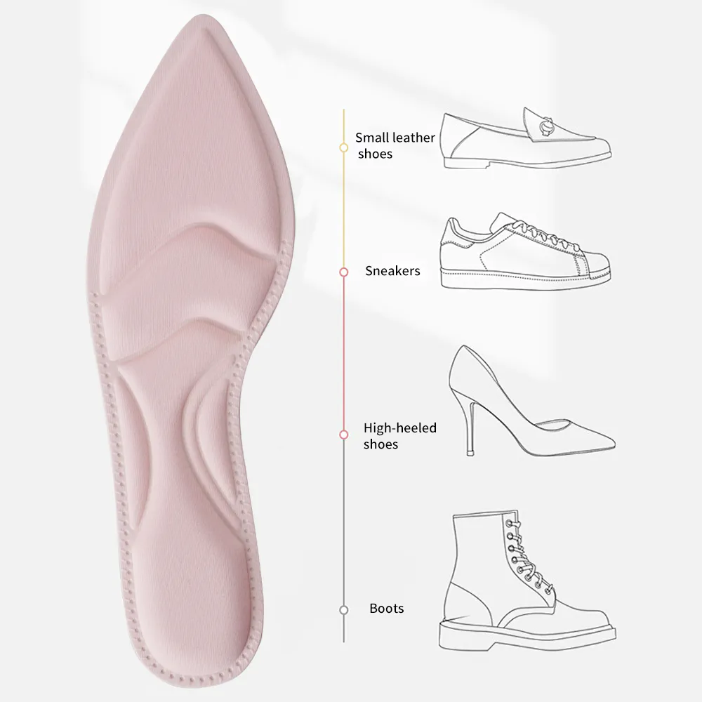 4D Cushion Pad Soft High Heel Shoe Insoles for wicks moisture arch support insoles shoes