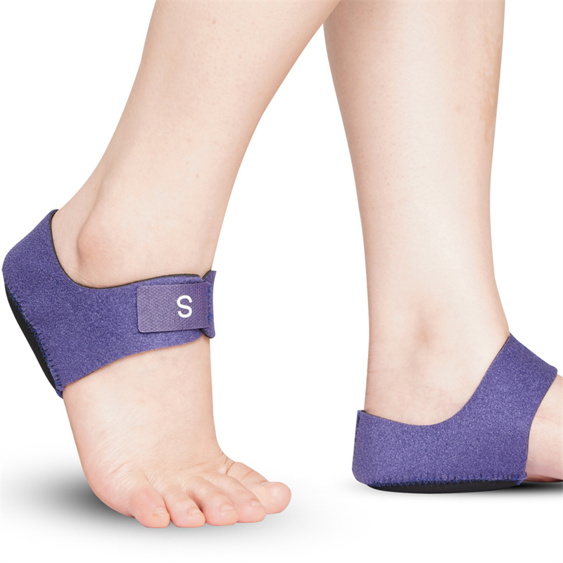 New Design Foot Care Heel Protection Shock Absorption Gel Adjustable Heel Warmer Soft Breathable Heel Pad