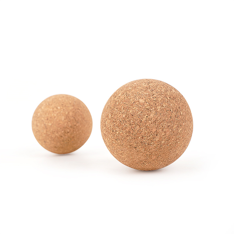 China Professional Eco-friendly 100% Cork balls massage peanut ball cork for muscular relaxation Factory