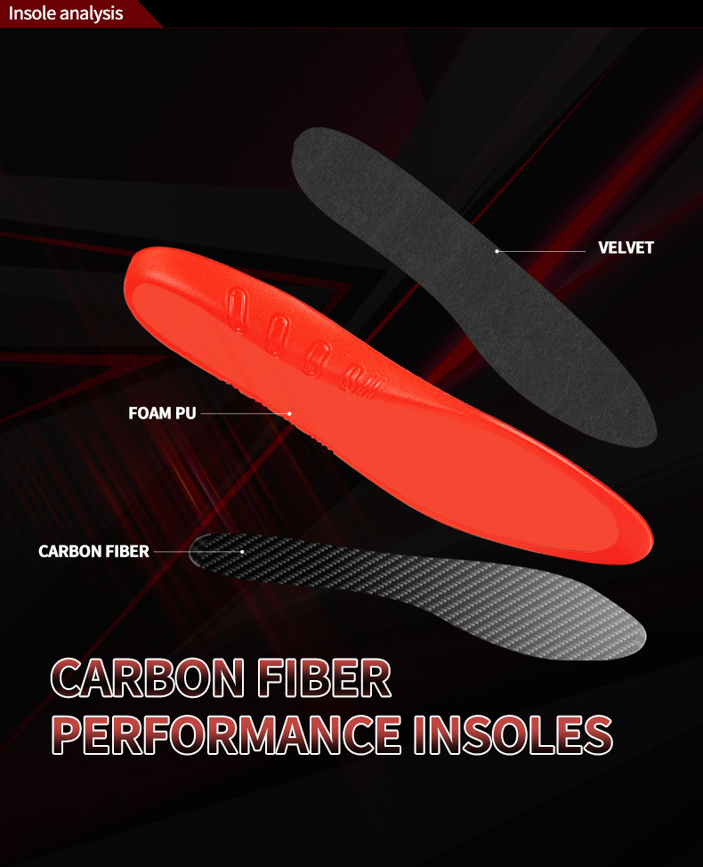 product-Carbon Fiber Performance Insoles Arch Support Adult PU Insoles Non-Slip Deodorant Shock Abso-1