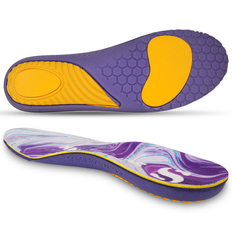 S-King Pu Insole Arch Support Sport Shock Orthotic Insole Custom Printing Foam Orthopedic Insoles For Flat Feet