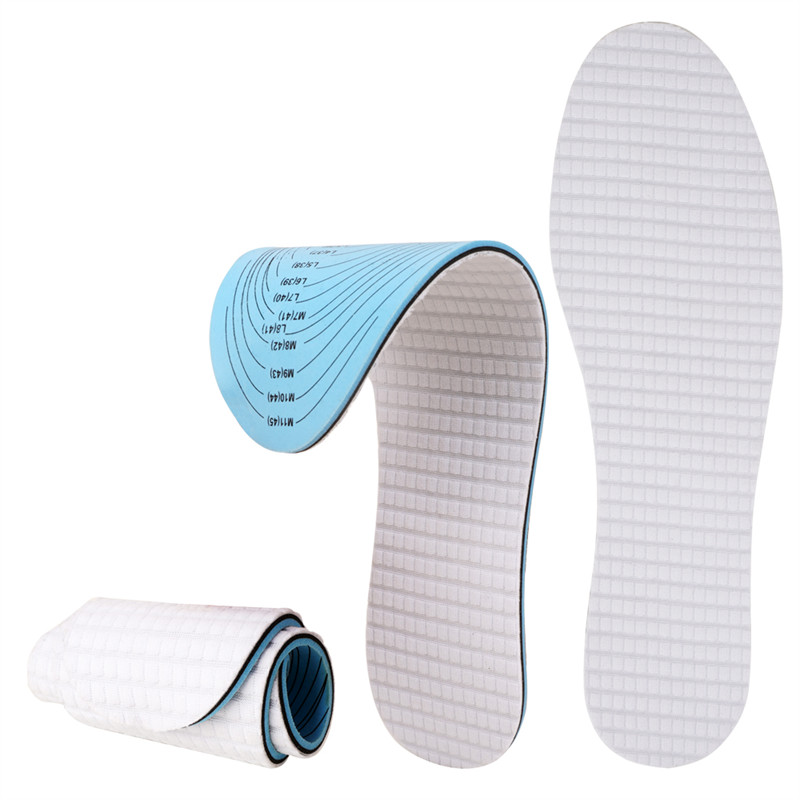 Elastic Breathable Shock Absorption Latex Insoles for Men & Women Soft Comfort Shoe Insoles