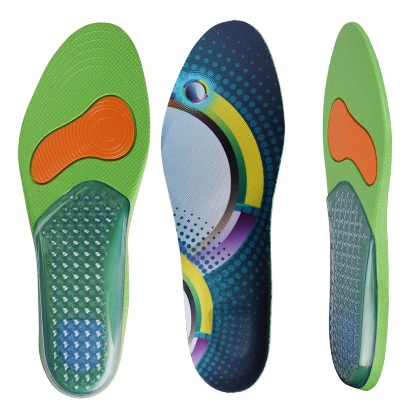 PU Cushion Sports Insoles Shock Absorption Anti-Slip Silicone Sports & Comfort Insoles