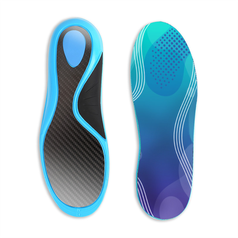 New Athlete Cycling Sport Comfort Eva 3cm High Arch Support Custom Shoe Insoles Flat Feet Orthotic Insoles