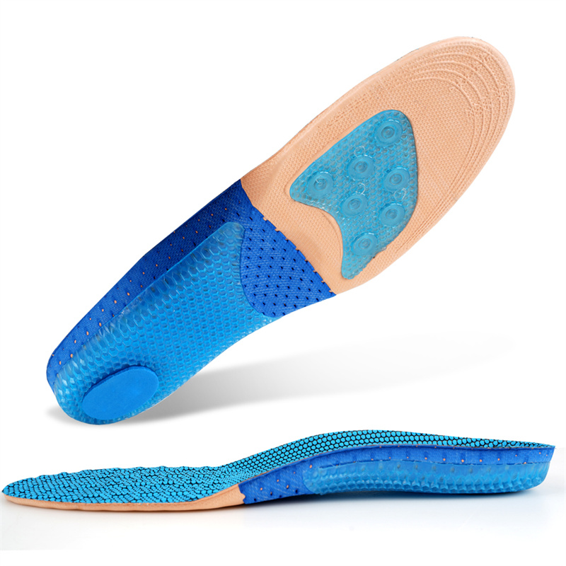 Relieve Foot Pain Arch Support Orthotic Breathable Shoe Pad Sport Comfort Heel Shock Absorbing Shoe Insoles