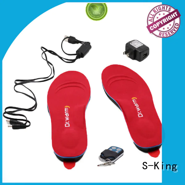 S-King Brand heated controlled shoes huntingskiingfishing heated insoles