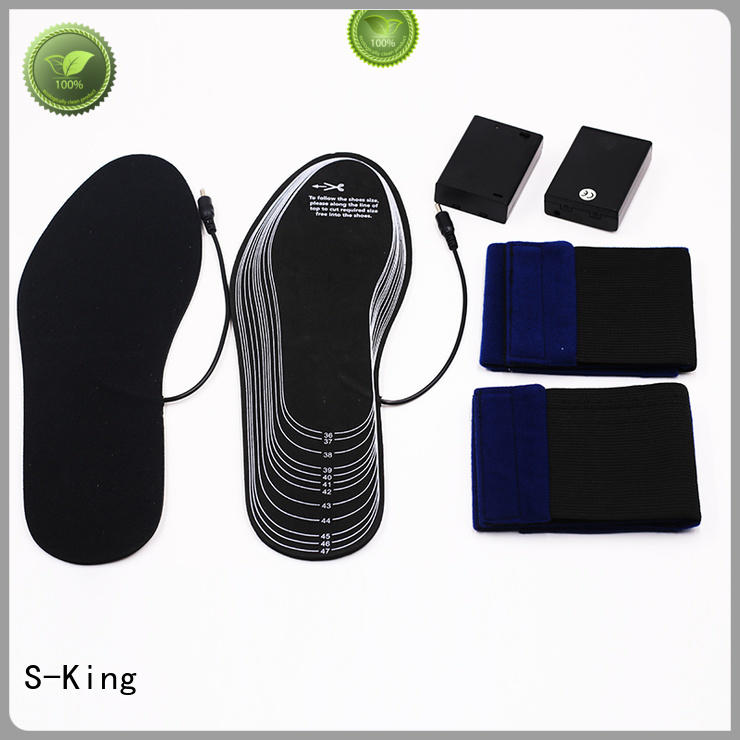 smartphone shoes S-King Brand battery heated insoles factory