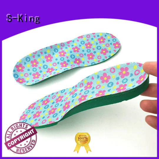 S-King Brand support orthotic custom gel insoles for kids