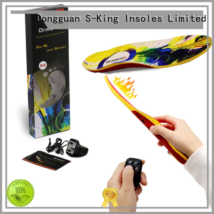 Wholesale foot battery heated insoles heated S-King Brand