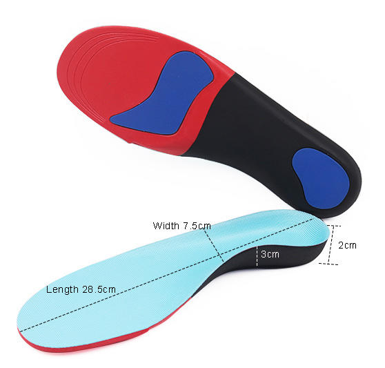 Orthotic Insoles Hard EVA plantar fasciitis arch support bowlegs correction with Poron foot pad-1