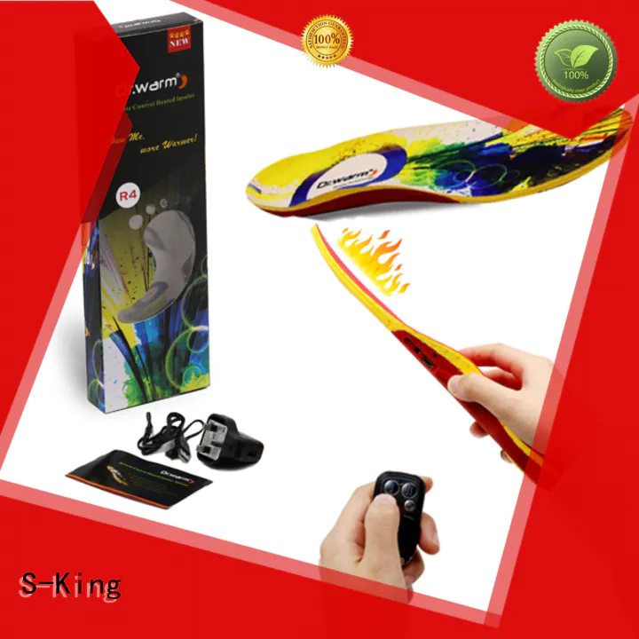 S-King Brand warmer smartphone battery heated insoles battery