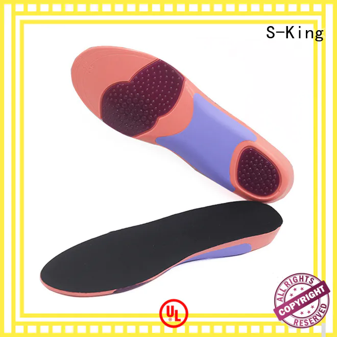 S-King Best custom made shoe inserts orthotics factory for stand