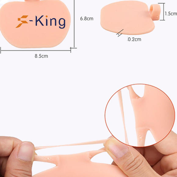 Silicone Metatarsal Pad,soft gel medical metatarsal pad with toe spreader-2