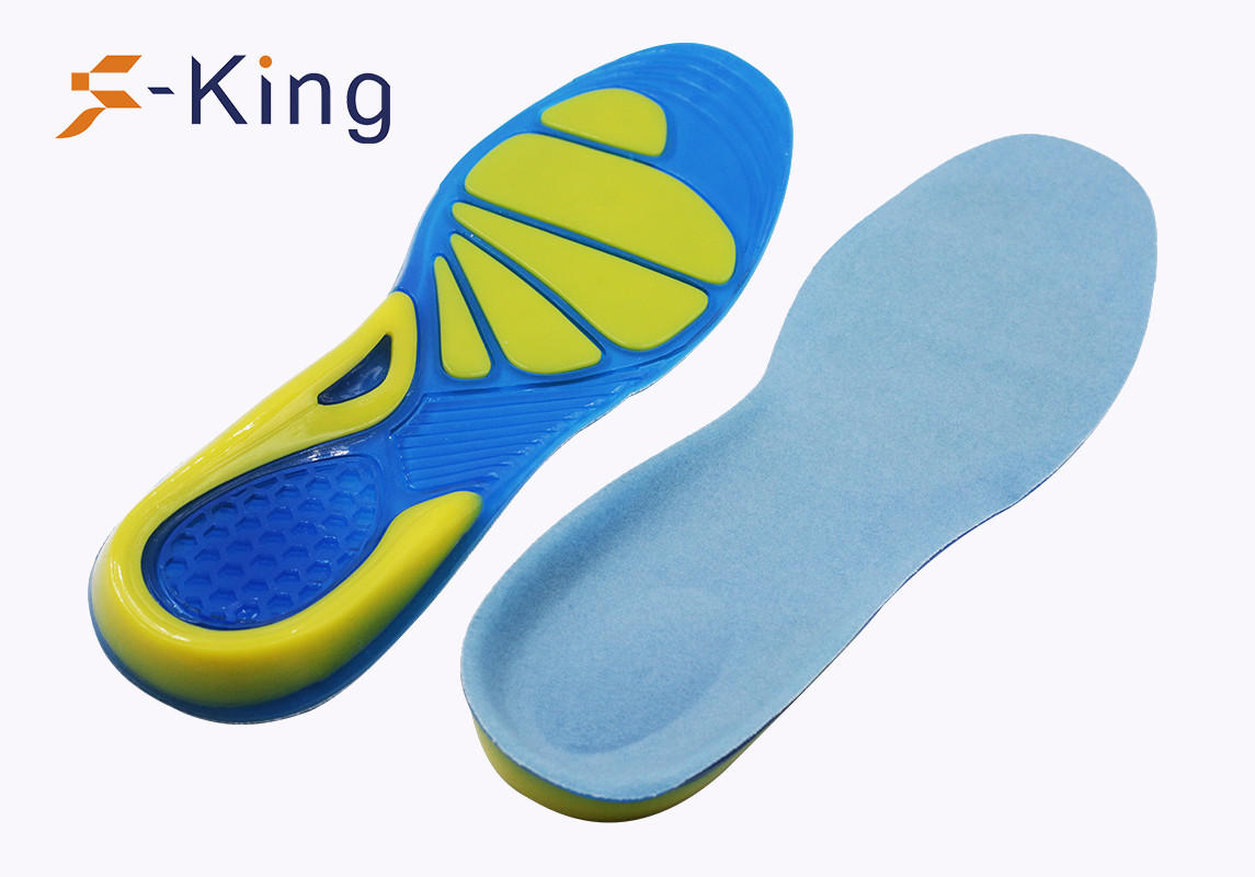 S-King-Find Insole Gel Pads Foot Balance Shock Absorption Antibacterial Gel